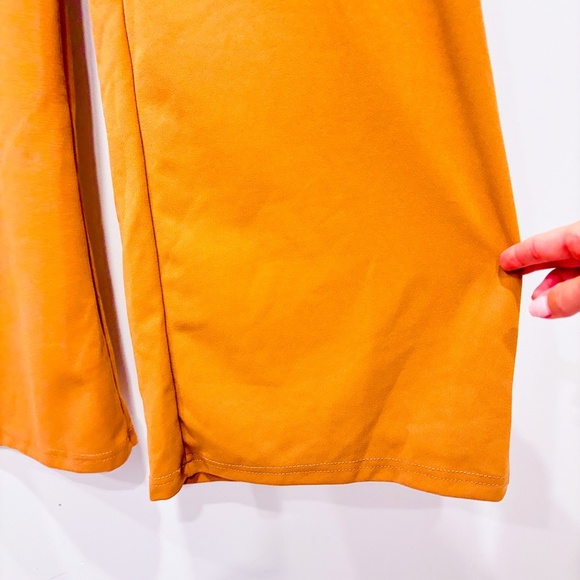 SHEIN Brown Taupe Wide-Leg Jumpsuit Sleeveless Cutout Chic Minimalist | Size 4 * - Picture 6 of 8